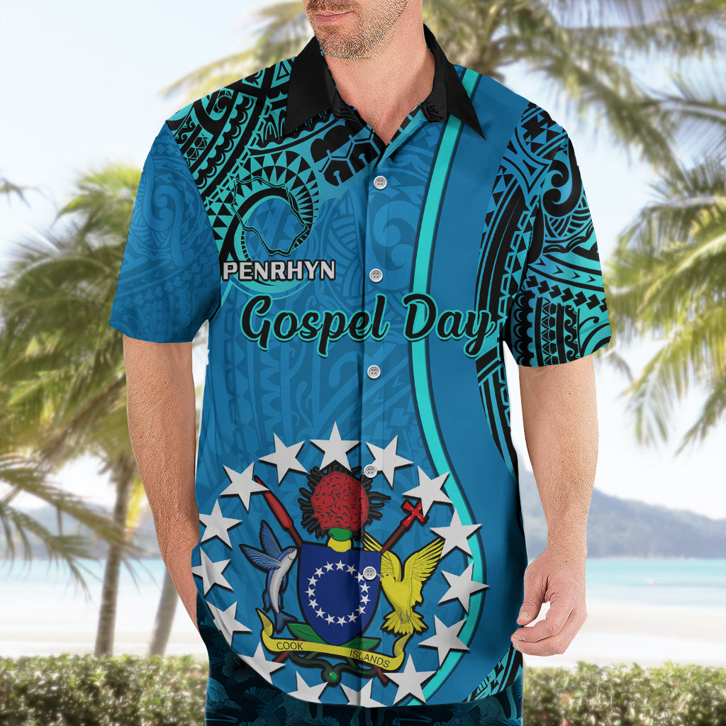 13 March Penrhyn Island Gospel Day Hawaiian Shirt Cook Islands Tribal Pattern - Wonder Print Shop