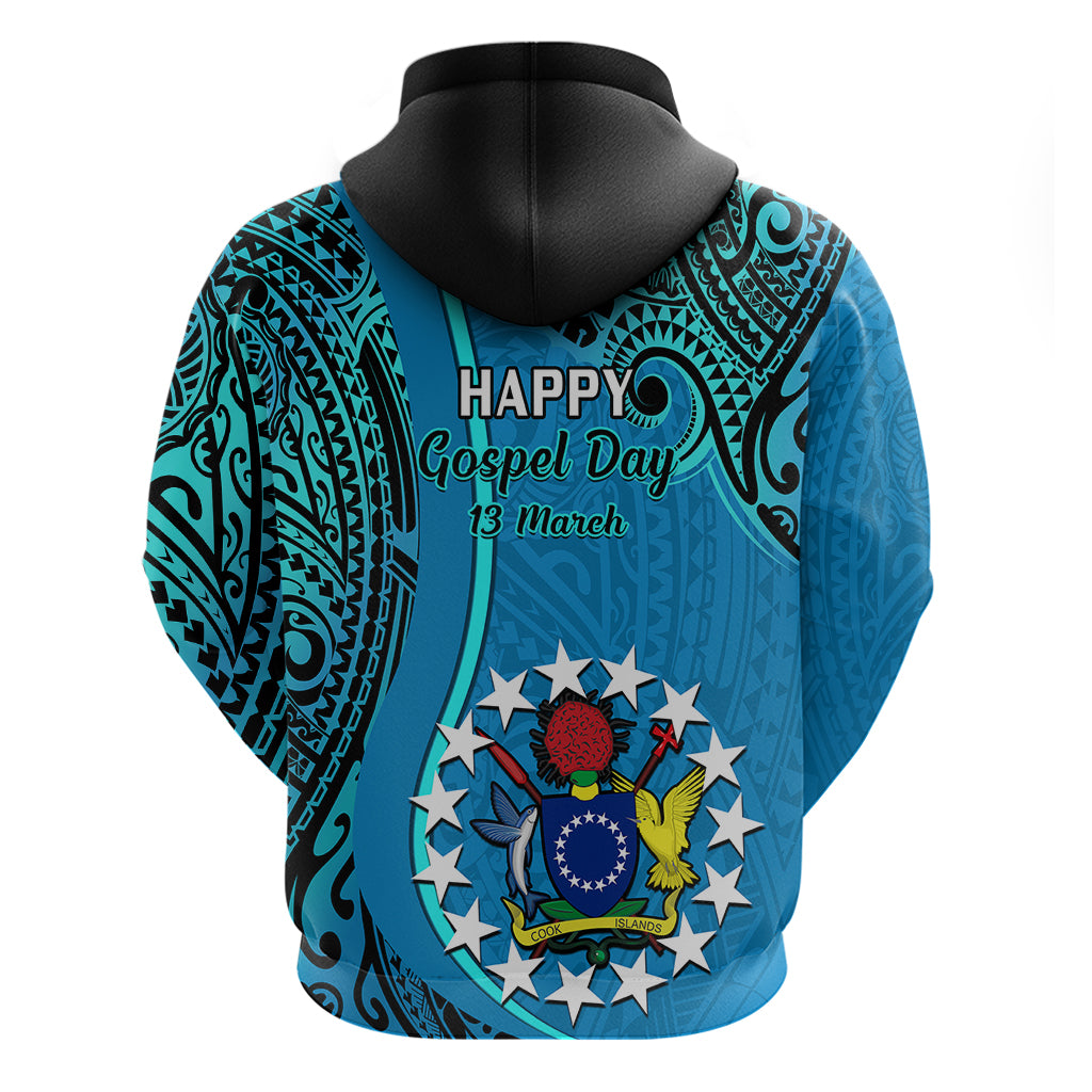 13 March Penrhyn Island Gospel Day Hoodie Cook Islands Tribal Pattern - Wonder Print Shop