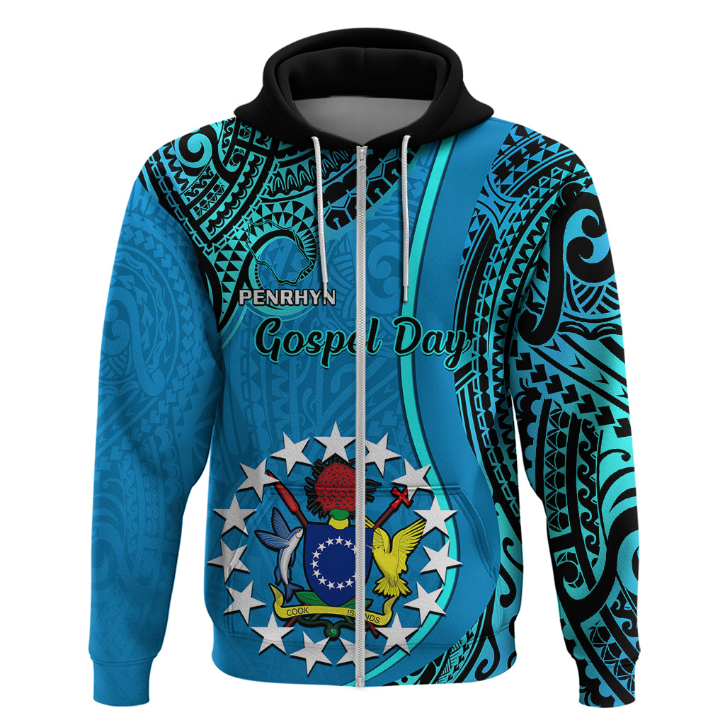 13 March Penrhyn Island Gospel Day Hoodie Cook Islands Tribal Pattern - Wonder Print Shop