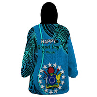 13 March Penrhyn Island Gospel Day Wearable Blanket Hoodie Cook Islands Tribal Pattern - Wonder Print Shop