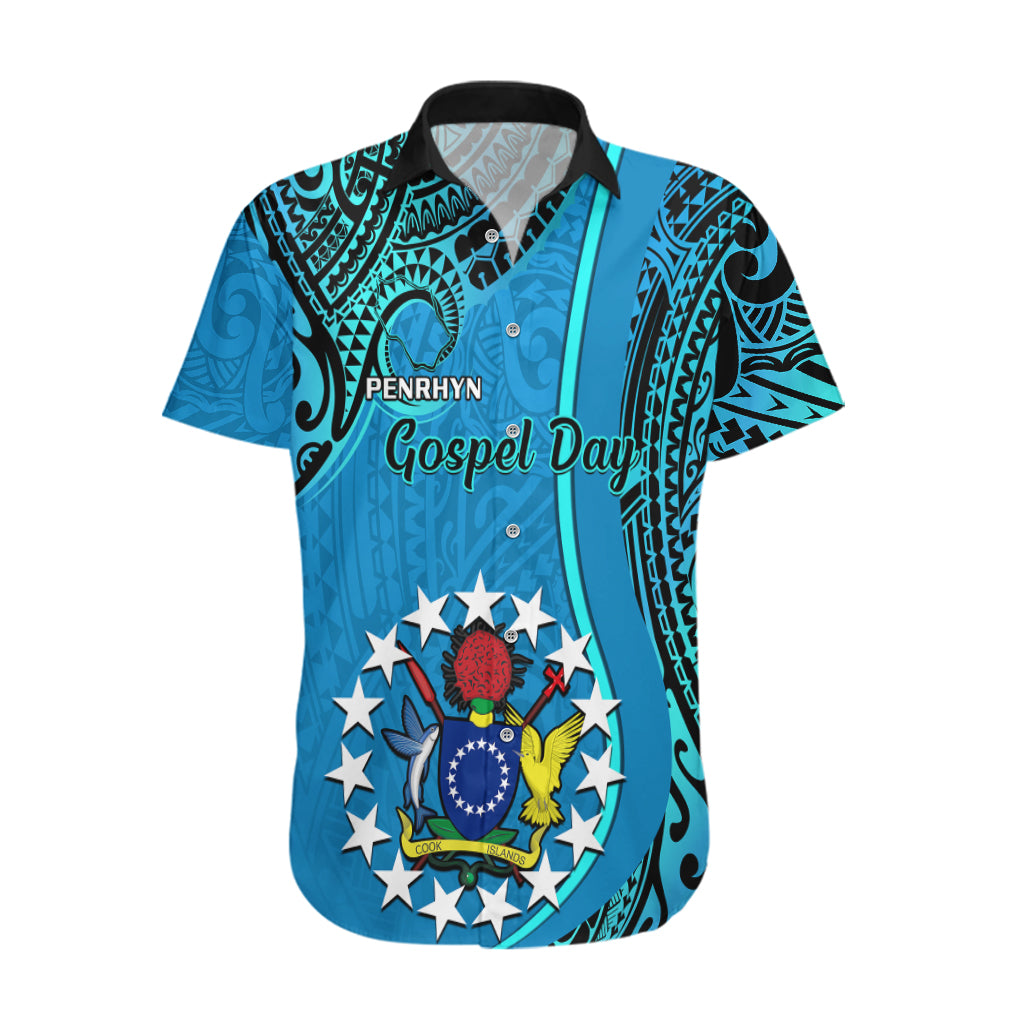 Personalised 13 March Penrhyn Island Gospel Day Hawaiian Shirt Cook Islands Tribal Pattern - Wonder Print Shop