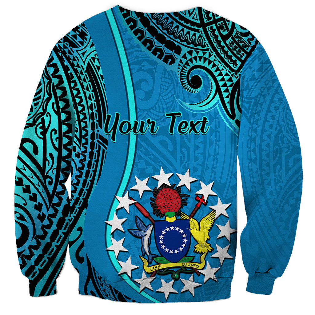 Personalised 13 March Penrhyn Island Gospel Day Sweatshirt Cook Islands Tribal Pattern - Wonder Print Shop