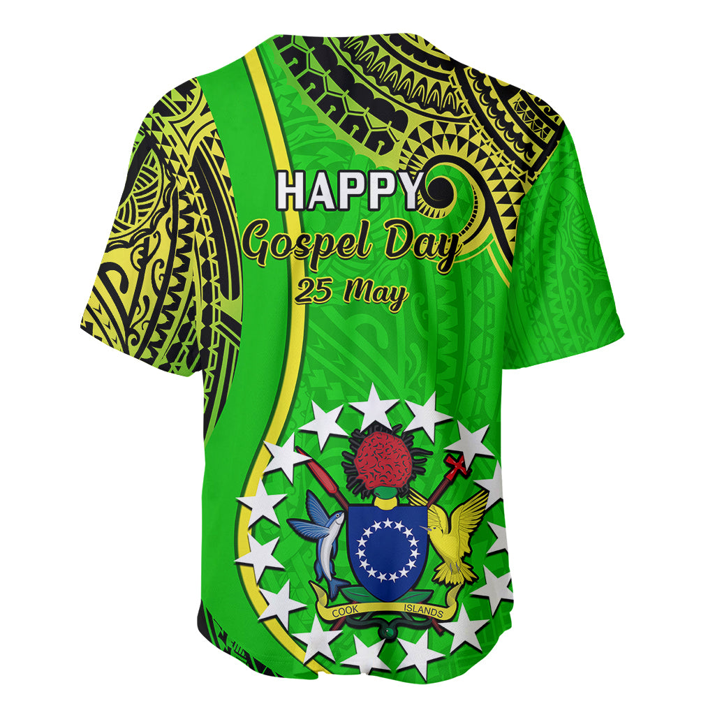 25 May Palmerston Island Gospel Day Baseball Jersey Cook Islands Tribal Pattern - Wonder Print Shop