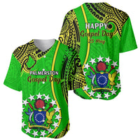 25 May Palmerston Island Gospel Day Baseball Jersey Cook Islands Tribal Pattern - Wonder Print Shop