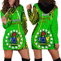 25 May Palmerston Island Gospel Day Hoodie Dress Cook Islands Tribal Pattern - Wonder Print Shop