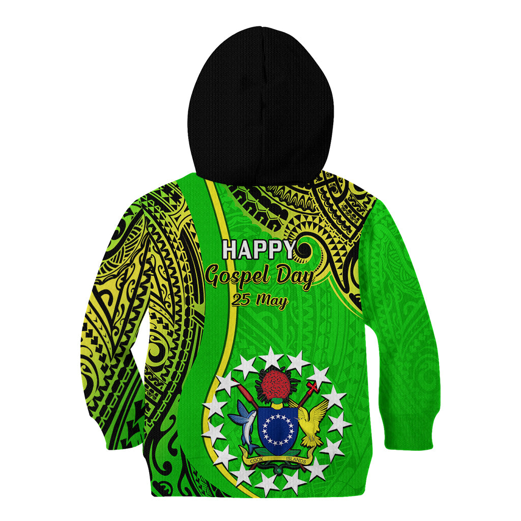 25 May Palmerston Island Gospel Day Kid Hoodie Cook Islands Tribal Pattern - Wonder Print Shop