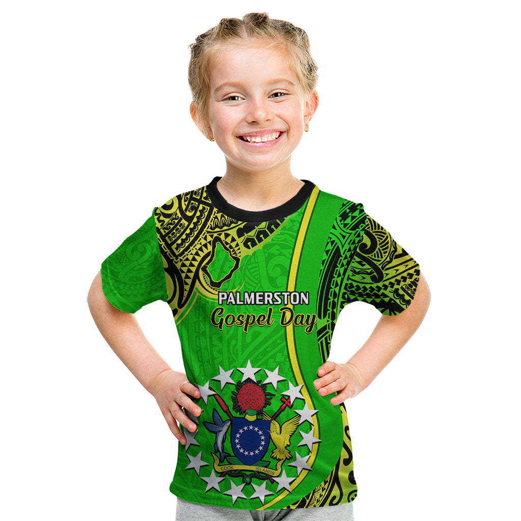 25 May Palmerston Island Gospel Day Kid T Shirt Cook Islands Tribal Pattern - Wonder Print Shop