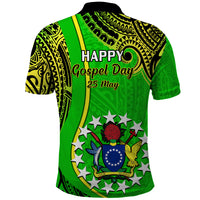 25 May Palmerston Island Gospel Day Polo Shirt Cook Islands Tribal Pattern - Wonder Print Shop