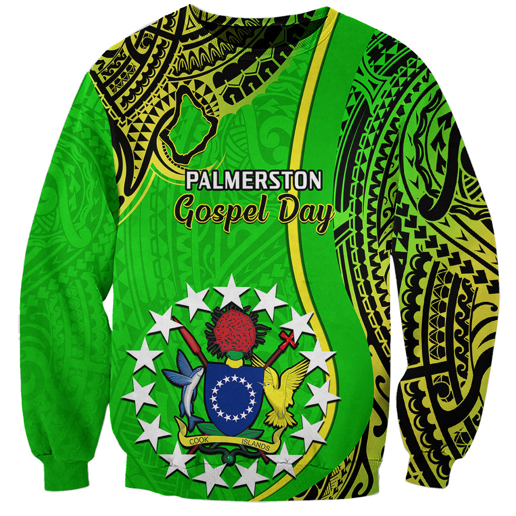 25 May Palmerston Island Gospel Day Sweatshirt Cook Islands Tribal Pattern - Wonder Print Shop