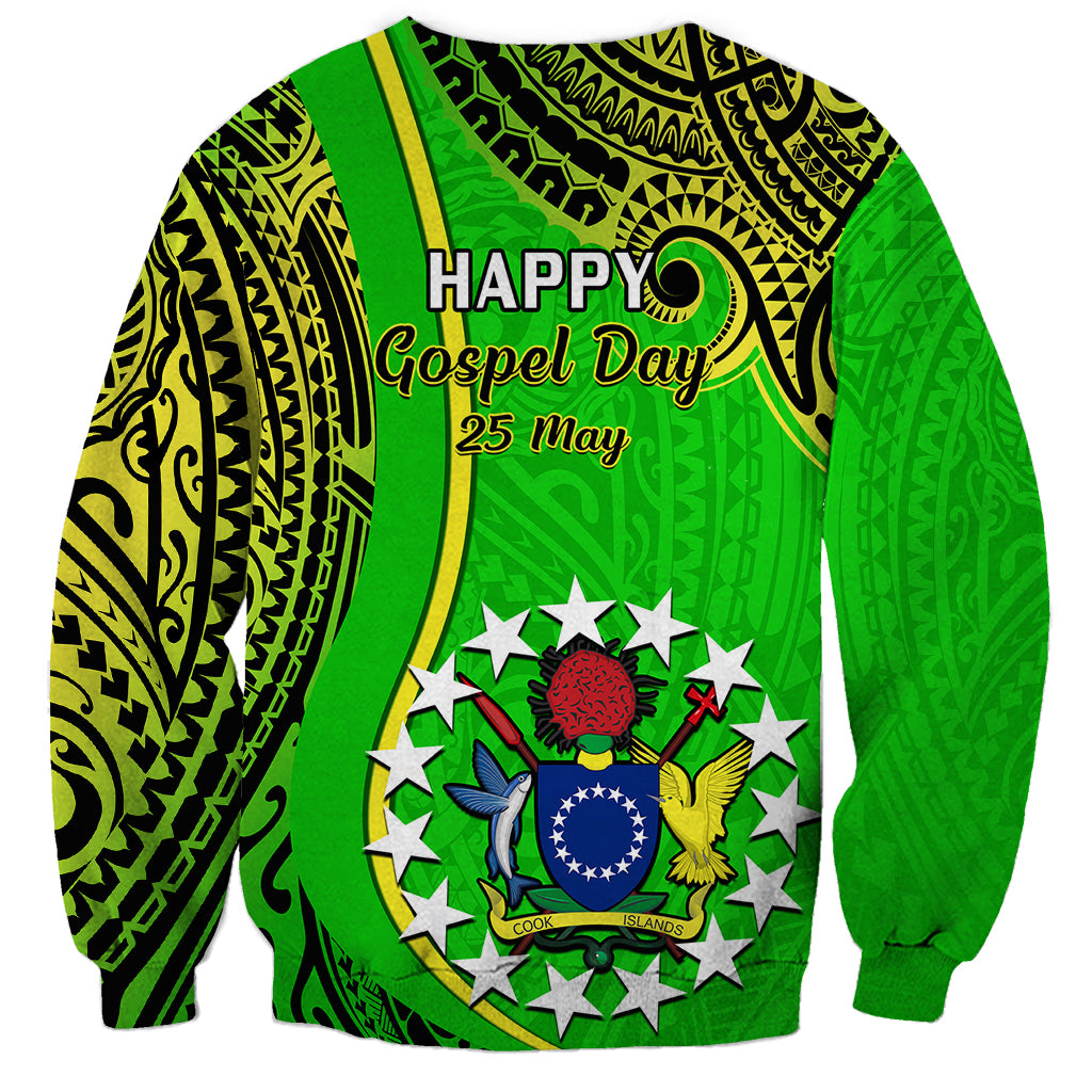 25 May Palmerston Island Gospel Day Sweatshirt Cook Islands Tribal Pattern - Wonder Print Shop