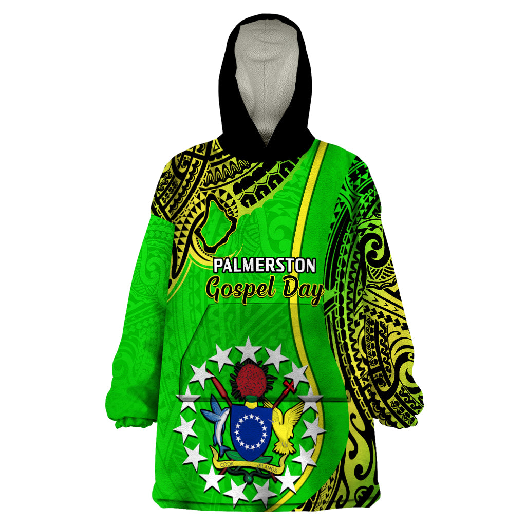 25 May Palmerston Island Gospel Day Wearable Blanket Hoodie Cook Islands Tribal Pattern - Wonder Print Shop