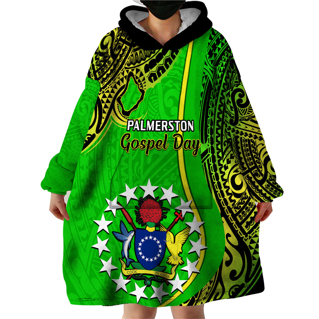 25 May Palmerston Island Gospel Day Wearable Blanket Hoodie Cook Islands Tribal Pattern - Wonder Print Shop