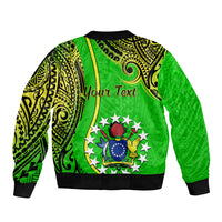 Personalised 25 May Palmerston Island Gospel Day Bomber Jacket Cook Islands Tribal Pattern - Wonder Print Shop