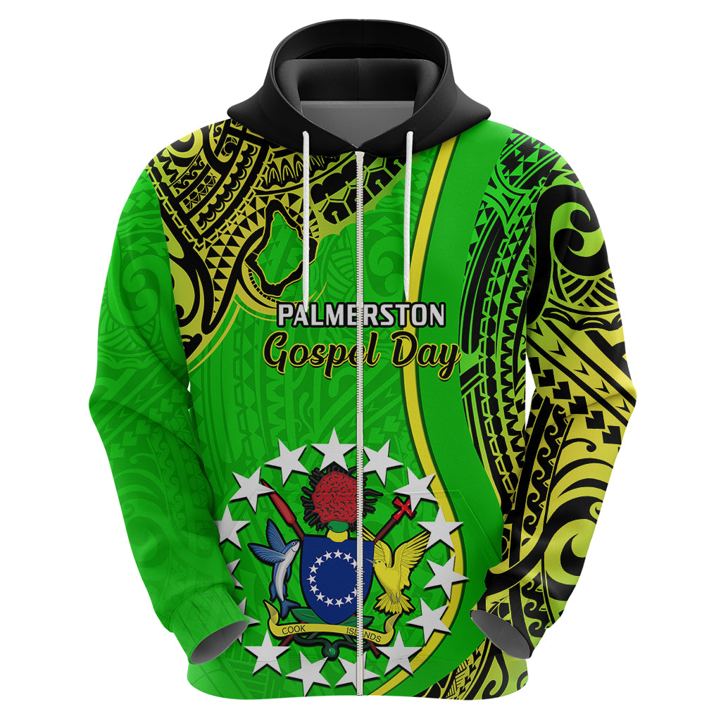 Personalised 25 May Palmerston Island Gospel Day Hoodie Cook Islands Tribal Pattern - Wonder Print Shop
