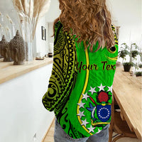 Personalised 25 May Palmerston Island Gospel Day Women Casual Shirt Cook Islands Tribal Pattern - Wonder Print Shop