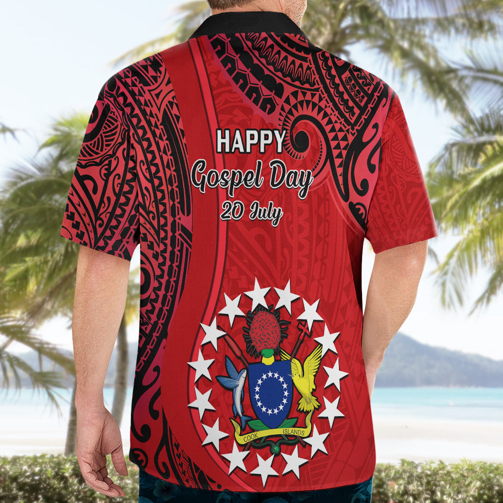 20 July Atiu Island Gospel Day Hawaiian Shirt Cook Islands Tribal Pattern - Wonder Print Shop