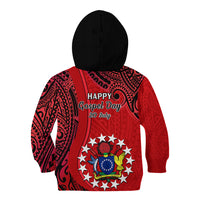 20 July Atiu Island Gospel Day Kid Hoodie Cook Islands Tribal Pattern - Wonder Print Shop