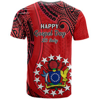 20 July Atiu Island Gospel Day T Shirt Cook Islands Tribal Pattern - Wonder Print Shop