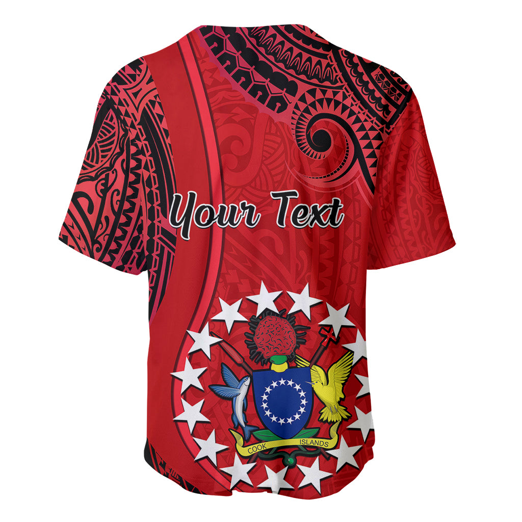 Personalised 20 July Atiu Island Gospel Day Baseball Jersey Cook Islands Tribal Pattern - Wonder Print Shop