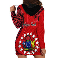 Personalised 20 July Atiu Island Gospel Day Hoodie Dress Cook Islands Tribal Pattern - Wonder Print Shop