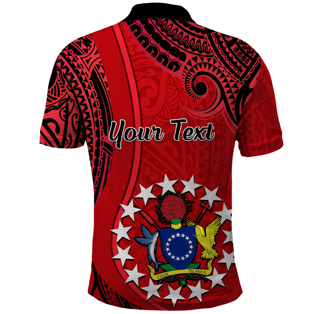 Personalised 20 July Atiu Island Gospel Day Polo Shirt Cook Islands Tribal Pattern - Wonder Print Shop