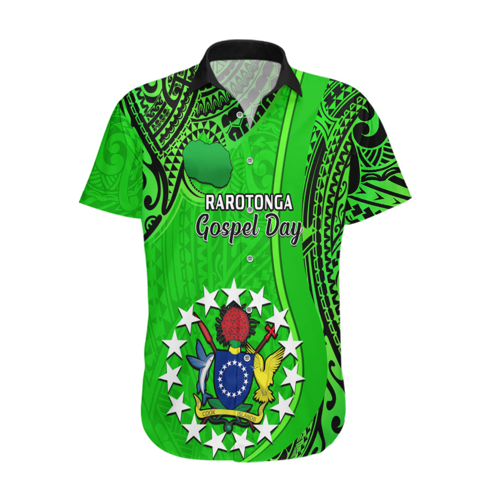 25 July Rarotonga Island Gospel Day Hawaiian Shirt Cook Islands Tribal Pattern - Wonder Print Shop