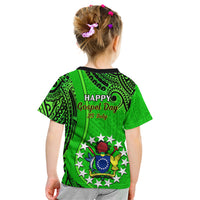 25 July Rarotonga Island Gospel Day Kid T Shirt Cook Islands Tribal Pattern - Wonder Print Shop