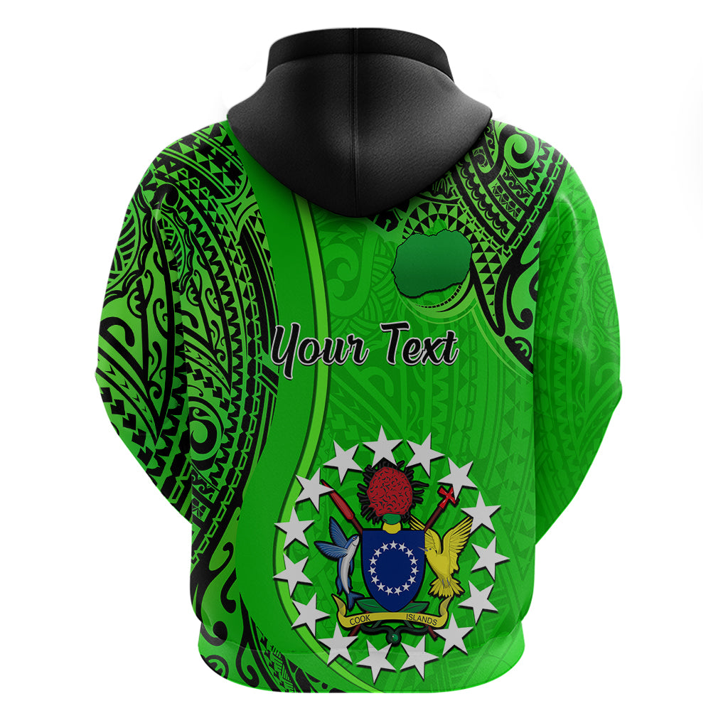 Personalised 25 July Rarotonga Island Gospel Day Hoodie Cook Islands Tribal Pattern - Wonder Print Shop