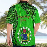 21 July Mitiaro Island Gospel Day Hawaiian Shirt Cook Islands Tribal Pattern - Wonder Print Shop