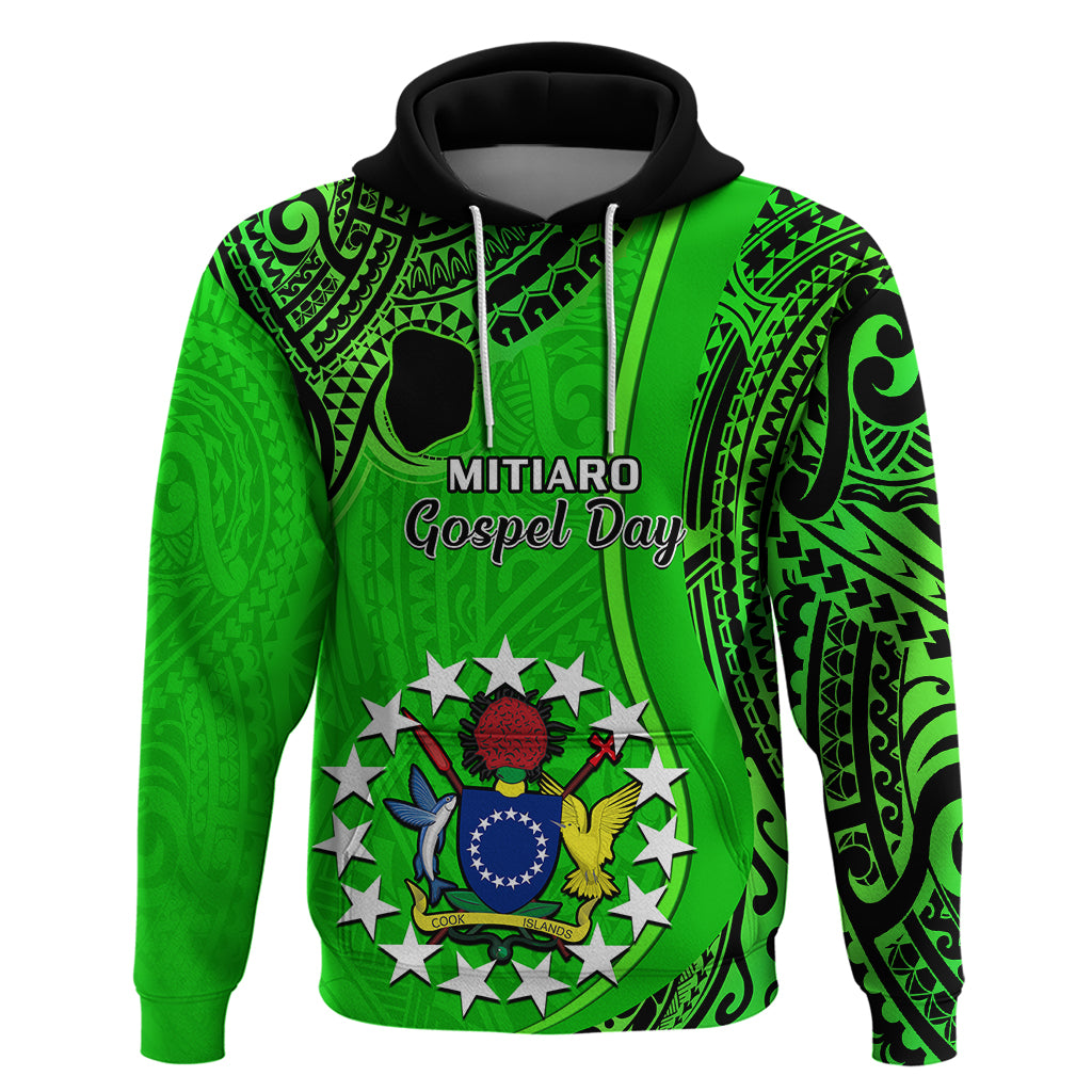 21 July Mitiaro Island Gospel Day Hoodie Cook Islands Tribal Pattern - Wonder Print Shop