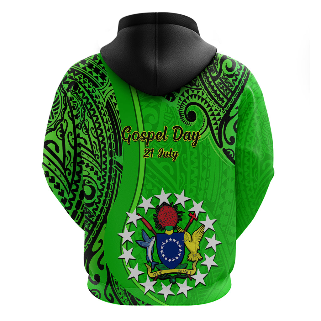 21 July Mitiaro Island Gospel Day Hoodie Cook Islands Tribal Pattern - Wonder Print Shop