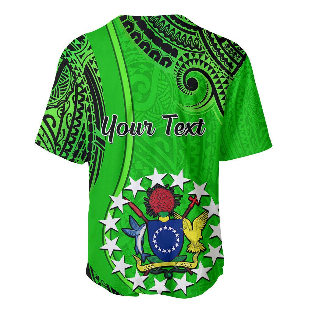 Personalised 21 July Mitiaro Island Gospel Day Baseball Jersey Cook Islands Tribal Pattern - Wonder Print Shop