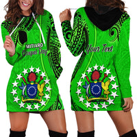 Personalised 21 July Mitiaro Island Gospel Day Hoodie Dress Cook Islands Tribal Pattern - Wonder Print Shop