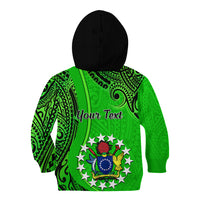 Personalised 21 July Mitiaro Island Gospel Day Kid Hoodie Cook Islands Tribal Pattern - Wonder Print Shop