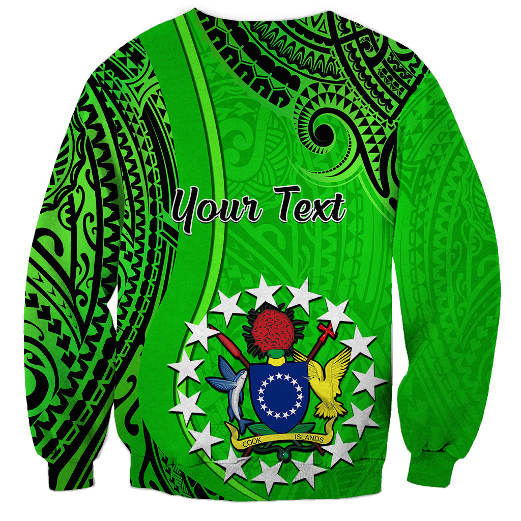 Personalised 21 July Mitiaro Island Gospel Day Sweatshirt Cook Islands Tribal Pattern - Wonder Print Shop