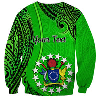 Personalised 21 July Mitiaro Island Gospel Day Sweatshirt Cook Islands Tribal Pattern - Wonder Print Shop