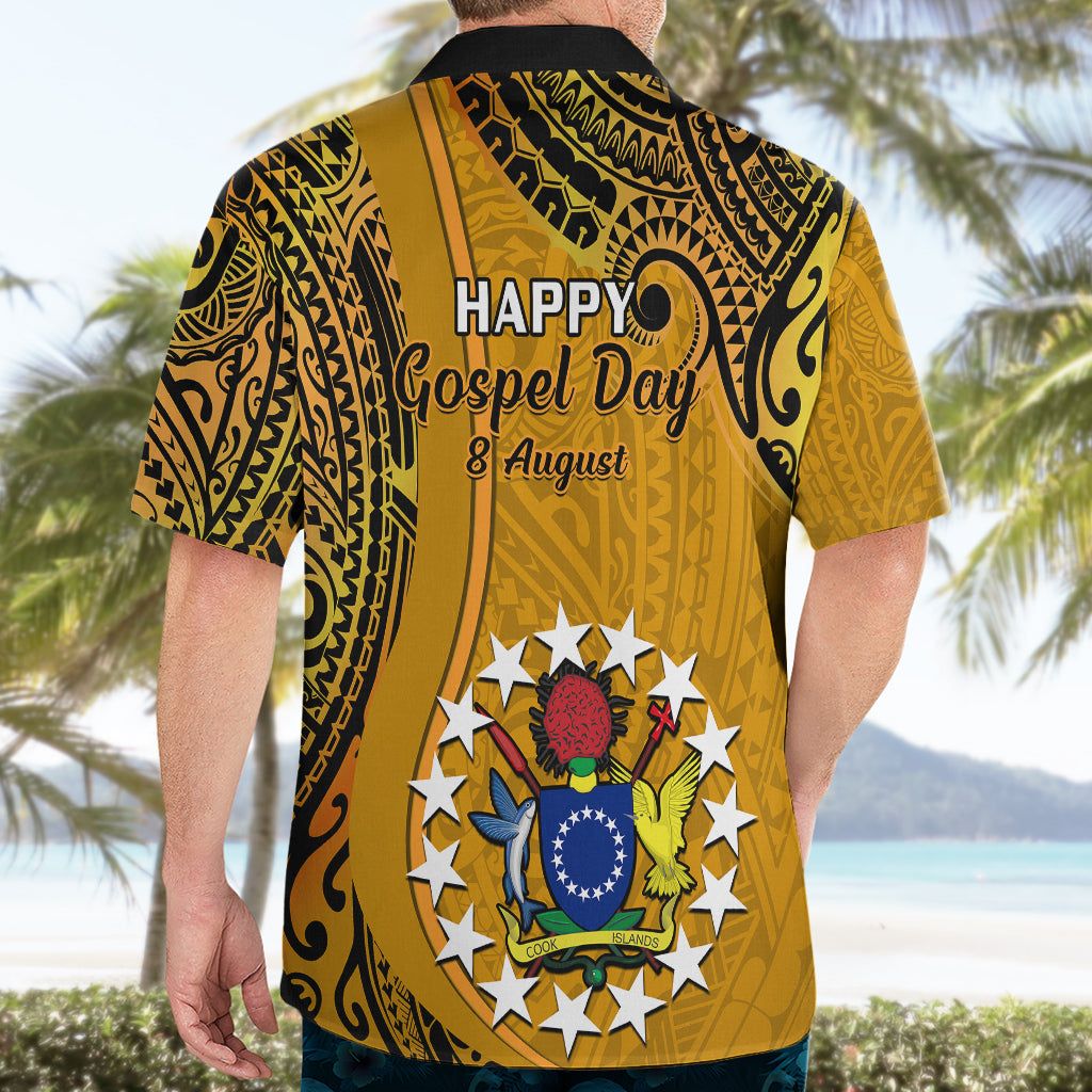 8 August  Manihiki Island Gospel Day Hawaiian Shirt Cook Islands Tribal Pattern - Wonder Print Shop
