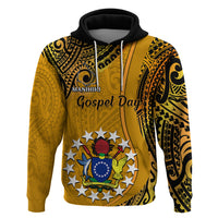 8 August  Manihiki Island Gospel Day Hoodie Cook Islands Tribal Pattern - Wonder Print Shop