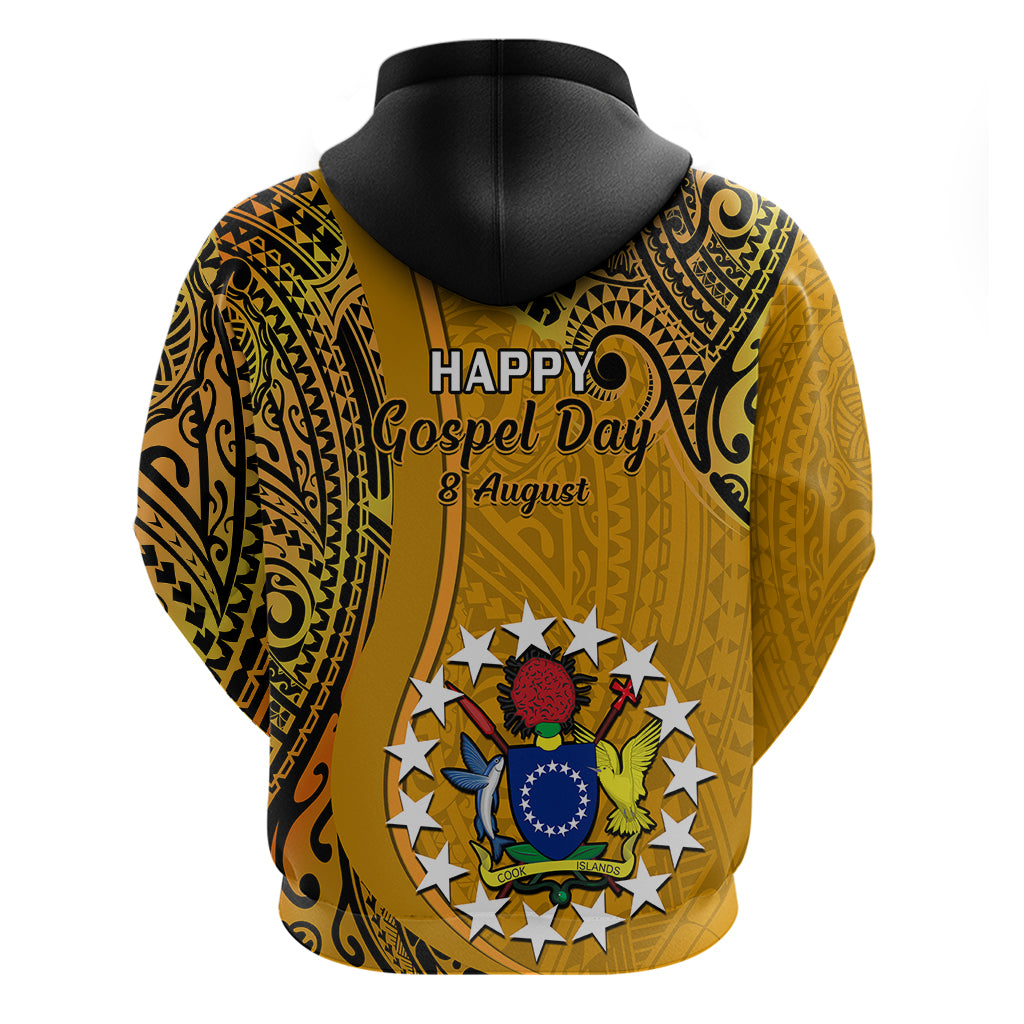 8 August  Manihiki Island Gospel Day Hoodie Cook Islands Tribal Pattern - Wonder Print Shop