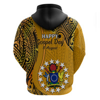 8 August  Manihiki Island Gospel Day Hoodie Cook Islands Tribal Pattern - Wonder Print Shop
