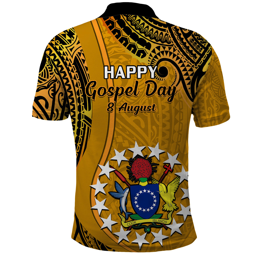 8 August  Manihiki Island Gospel Day Polo Shirt Cook Islands Tribal Pattern - Wonder Print Shop