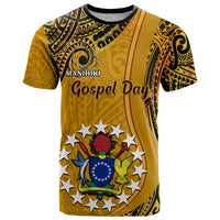 8 August  Manihiki Island Gospel Day T Shirt Cook Islands Tribal Pattern - Wonder Print Shop