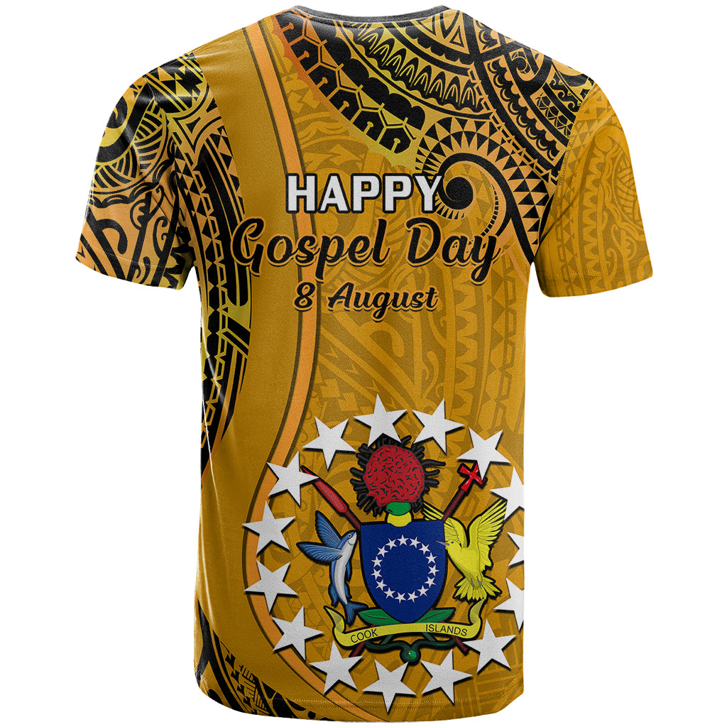 8 August  Manihiki Island Gospel Day T Shirt Cook Islands Tribal Pattern - Wonder Print Shop