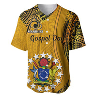 Personalised 8 August Manihiki Island Gospel Day Baseball Jersey Cook Islands Tribal Pattern - Wonder Print Shop
