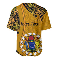 Personalised 8 August Manihiki Island Gospel Day Baseball Jersey Cook Islands Tribal Pattern - Wonder Print Shop