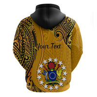 Personalised 8 August Manihiki Island Gospel Day Hoodie Cook Islands Tribal Pattern - Wonder Print Shop