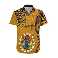 15 August  Rakahanga Island Gospel Day Hawaiian Shirt Cook Islands Tribal Pattern - Wonder Print Shop
