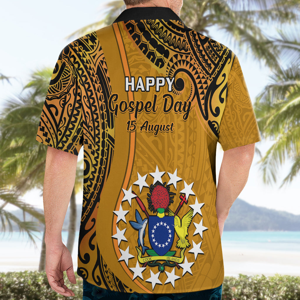 15 August  Rakahanga Island Gospel Day Hawaiian Shirt Cook Islands Tribal Pattern - Wonder Print Shop