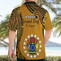 15 August  Rakahanga Island Gospel Day Hawaiian Shirt Cook Islands Tribal Pattern - Wonder Print Shop