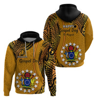 15 August  Rakahanga Island Gospel Day Hoodie Cook Islands Tribal Pattern - Wonder Print Shop